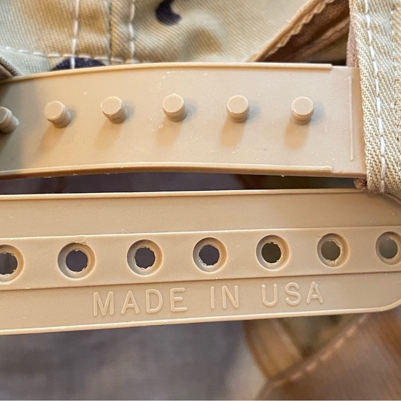 VTG 1991 Operation Desert Storm Plastic Snapback Ball Cap Hat Camo Eagle OSFA - Picture 9 of 13